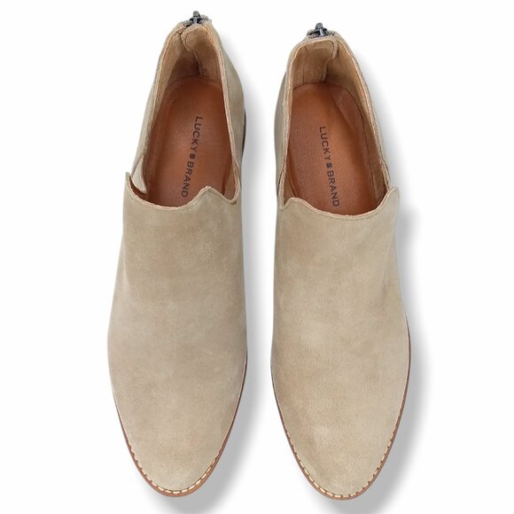 Lucky Brand Tan Ankle Booties - Picture 2 of 13